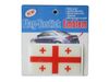 GEORGIA COUNTRY FLAG  BUMPER DECAL STICKER EMBLEM ...