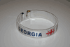 GEORGIA WHITE COUNTRY FLAG FLEXIBLE BRACELETS WRISTBANDS .. NEW