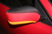 GERMANY COUNTRY FLAG SET OF 2 CAR SIDE MIRROR COVERS ... DEUTSCHLAND AUTOMOBILE .. NEW