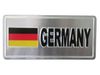 GERMANY COUNTRY FLAG SMALL METAL LICENSE PLATE DECAL STICKER EMBLEM ... DEUTSCHLAND .. NEW GERMANY COUNTRY FLAG SMALL METAL LICENSE PLATE DECAL STICKER EMBLEM ... DEUTSCHLAND .. NEW