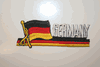 GERMANY COUNTRY FLAG WORD IRON ON PATCH CREST BADGE .. NEW GERMANY COUNTRY FLAG WORD IRON ON PATCH CREST BADGE .. NEW