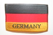 GERMANY COUNTRY FLAG WORD LARGE PATCH CREST BADGE .. DEUTSCHLAND .. NEW