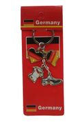 GERMANY DEUTSCHLAND 4 CHARMING DIFFERENT SHAPE DESIGN METAL KEYCHAIN ... NEW