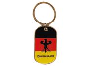 GERMANY DEUTSCHLAND COUNTRY FLAG WITH EAGLE KEYCHAIN ..HIGH QUALITY .. NEW