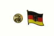 GERMANY WITH EAGLE COUNTRY FLAG METAL LAPEL PIN BADGE .. DEUTSCHLAND .. NEW