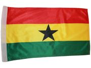 GHANA 12" X 18" INCHES COUNTRY HIGH QUALITY FLAG WITH SLEAVE WITHOUT STICK .. FIFA SOCCER WORLD CUP .. NEW