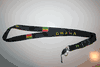 GHANA COUNTRY FLAG BLACK LANYARD KEYCHAIN PASSHOLDER TICKET HOLDER ... NEW