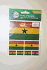 GHANA COUNTRY FLAG COLLECTION OF 7 DIFFERENT STICKERS .. NEW