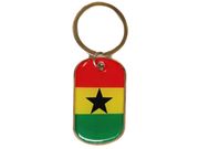 GHANA COUNTRY FLAG KEYCHAIN ..HIGH QUALITY .. NEW