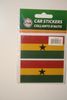  GHANA COUNTRY FLAG SET OF CAR BUMPER STICKERS DECAL EMBLEM ..NEW