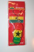 GHANA COUNTRY FLAG SHOE SANDLE KEYCHAIN .. NEW