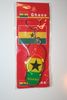 GHANA COUNTRY FLAG SHOE SANDLE KEYCHAIN .. NEW