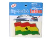 GHANA COUNTRY FLAG WAVY BUMPER DECAL STICKER EMBLEM ...