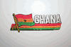 GHANA COUNTRY FLAG WORD IRON-ON PATCH CREST BADGE . NEW