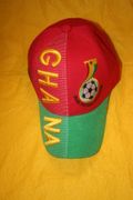 GHANA RED & GREEN FOOTBALL ASSOCIATION FIFA WORLD CUP HAT CAP .. SOCCER FOOTBALL .. NEW
