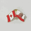 GIBRALTAR / CANADA COUNTRY FLAG SMALL METAL FRIENDSHIP LAPEL PIN BADGE ... NEW