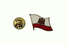 GIBRALTAR COUNTRY FLAG METAL LAPEL PIN BADGE .. NEW