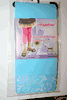 GIRLS KIDS BLUE FOOTLESS TIGHTS WITH LACE ...SIZE X-SMALL 1-3,  SMALL 4-6, MEDIUM 7-10, LARGE 11-14 ... NEW IN PACKAGE