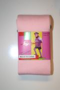 GIRLS KIDS PINK THICK WINTER TIGHTS WITH FEET ... ALL SIZES .. NEW