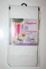 GIRLS KIDS WHITE FOOTLESS TIGHTS WITH LACE ... X-SMALL 1-3, SMALL 4-6, MEDIUM 7-10 & LARGE 11-14 ... NEW IN PACKAGE
