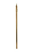 *** NO CANADA & INTERNATIONAL SHIPPING *** GOLD ALUMINUM ADJUSTABLE FLAGPOLE KIT WITH METAL SPEAR ON TOP .. SIZE : 36" X 65" INCH 