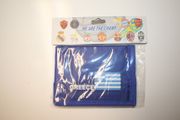 GREECE COUNTRY FLAG BLUE WALLET ... FIFA WORLD CUP SOCCER FOOTBALL ... NEW