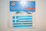 GREECE COUNTRY FLAG CAR FLAG EMBLEM BUMPER STICKER ... NEW
