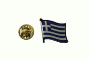 GREECE COUNTRY FLAG METAL LAPEL PIN BADGE ... HELLAS .. NEW
