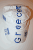 GREECE COUNTRY FLAG MILITARY STYLE WHITE HAT CAP .. FIFA WORLD CUP SOCCER FOOTBALL NEW