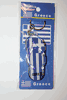GREECE COUNTRY FLAG SHOE SANDLE KEYCHAIN .. HELLAS .. NEW