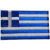 GREECE COUNTRY FLAG SMALL IRON ON PATCH CREST BADGE .. HELLAS .. NEW