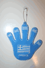 GREECE COUNTRY FLAG WINDOW DISPLAY HAND WITH SUCTION CUP .. HELLAS .. NEW