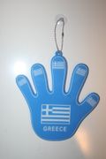 GREECE COUNTRY FLAG WINDOW DISPLAY HAND WITH SUCTION CUP .. HELLAS .. NEW