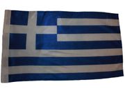 GREECE HELLAS 12" X 18" INCHES COUNTRY HIGH QUALITY FLAG WITH SLEAVE WITHOUT STICK .. FIFA SOCCER WORLD CUP .. NEW