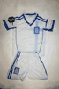 GREECE HELLAS CHILDS WHITE EURO CUP 2012 SOCCER FOOTBALL JERSEY KIT WITH SHORTS .. NEW