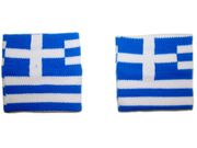 GREECE HELLAS COUNTRY FLAG WRISTBAND SWEATBAND .. FIFA SOCCER WORLD CUP .. GREAT QUALITY .. NEW