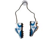 GREECE HELLAS WHITE BLUE HANGING SHOES CLEAT WITH SUCTION CUP 5" X 2.5" INCHES FIFA SOCCER WORLD CUP.. NEW