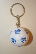 GREECE SOCCER BALL COUNTRY FLAG KEYCHAIN ... FIFA WORLD CUP FOOTBALL ...NEW