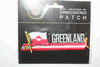 GREENLAND COUNTRY FLAG WORD IRON ON PATCH CREST BADGE . NEW
