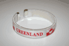 GREENLAND WHITE COUNTRY FLAG FLEXIBLE BRACELET WRISTBAND .. NEW