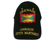 GRENADA BLACK COUNTRY FLAG EMBOSSED HAT CAP .. NEW