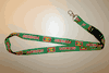 GRENADA COUNTRY FLAG GREEN LANYARD KEYCHAIN PASSHOLDER .. NEW