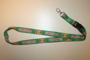 GRENADA COUNTRY FLAG GREEN LANYARD KEYCHAIN PASSHOLDER .. NEW