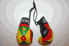 GRENADA COUNTRY FLAG PAIR OF MINIATURE BOXING GLOVES FOR YOUR CAR... NEW