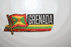 GRENADA COUNTRY FLAG WORD IRON ON PATCH CREST BADGE . NEW