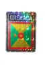 GRENADA SQUARE COUNTRY FLAG METALLIC BUMPER STICKER DECAL .. SIZE 3" X 4" INCHES .. NEW