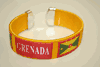 GRENADA YELLOW SUPER THICK COUNTRY FLAG FLEXIBLE BRACELET WRISTBAND ... NEW