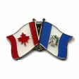 GUATEMALA / CANADA COUNTRY FLAG SMALL METAL FRIENDSHIP LAPEL PIN BADGE .. NEW