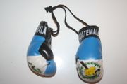 GUATEMALA COUNTRY FLAG PAIR OF MINIATURE BOXING GLOVES .. NEW