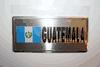GUATEMALA COUNTRY FLAG SMALL METAL LICENSE PLATE DECAL STICKER EMBLEM . NEW